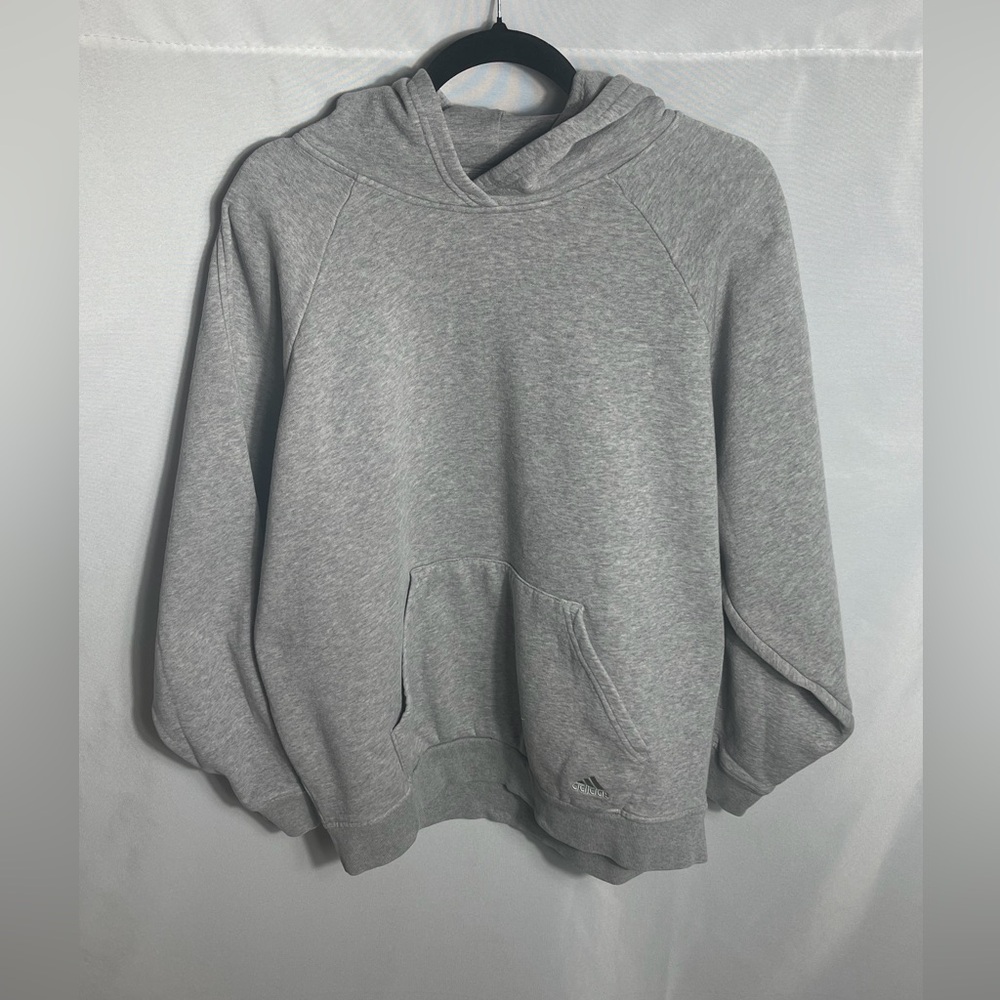 Adidas Women’s Gray All SZN Fleece Hoodie Sweatshirt Size Medium